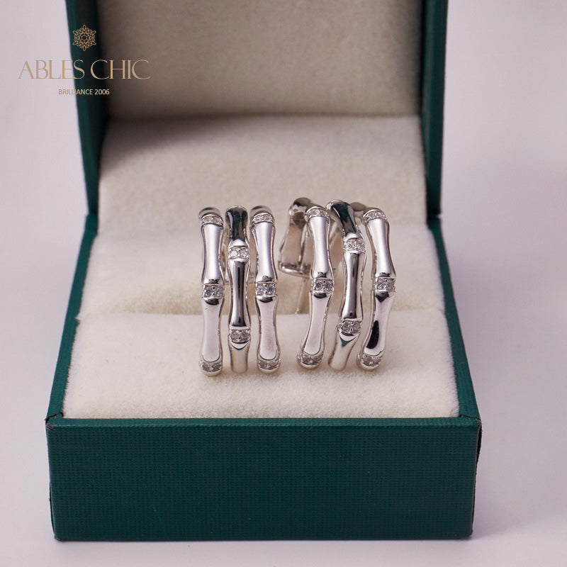 Boucles d'oreilles Noeuds Bambou 5736