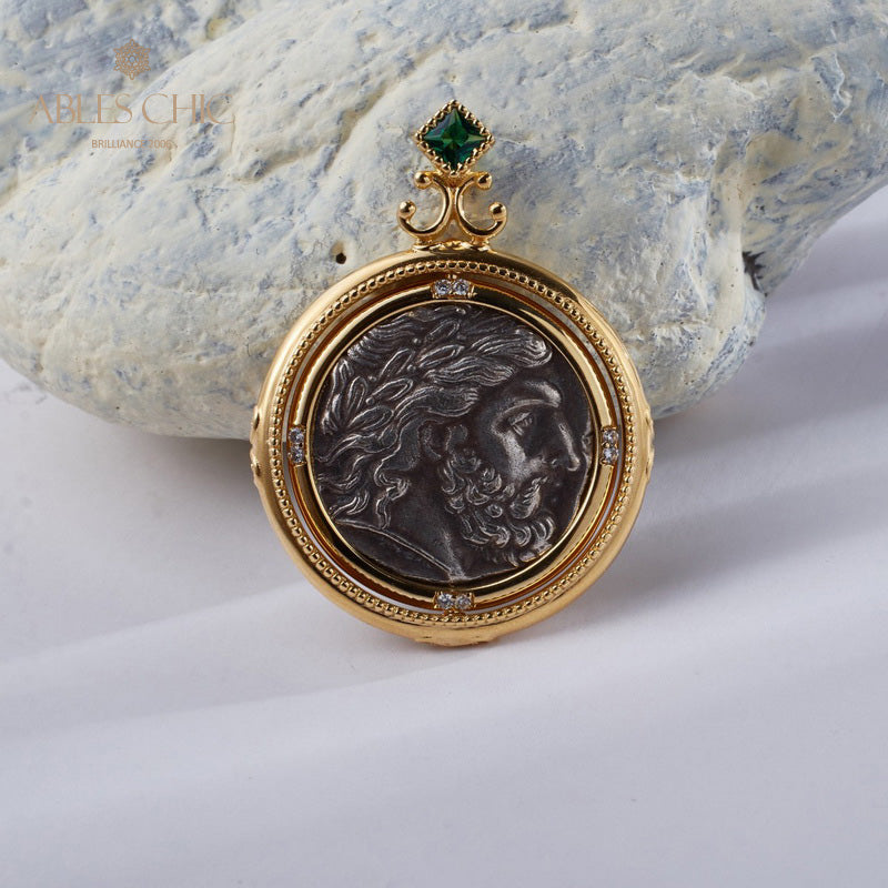Collier de pièces de monnaie romaines antiques 5780