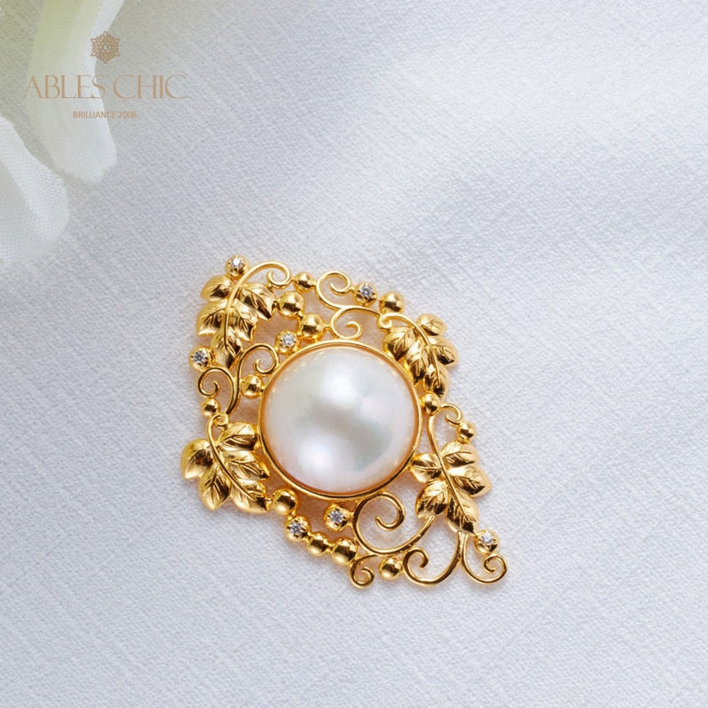 Pendentif floral en perles Mabe 5818