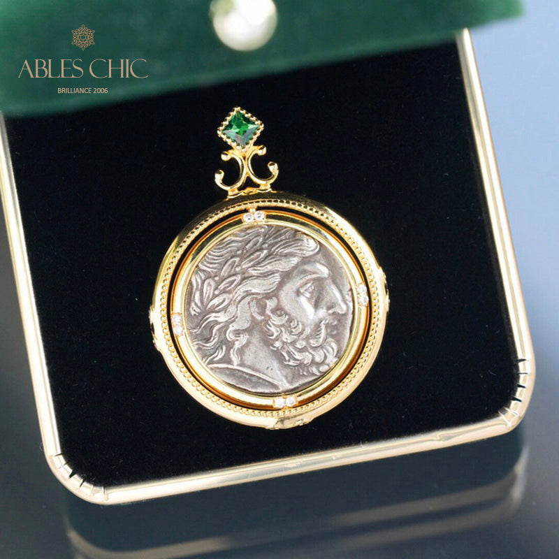Collier de pièces de monnaie romaines antiques 5780