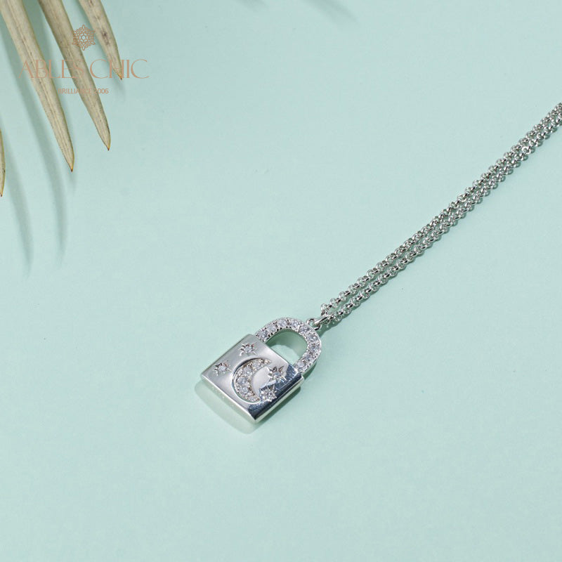 Collier pendentif cadenas 5827