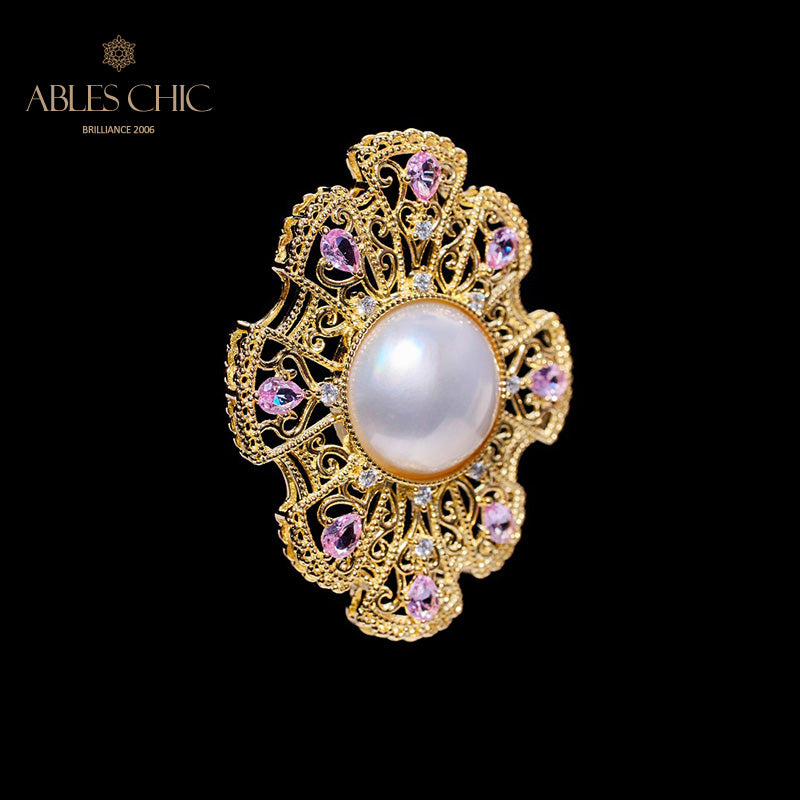 Mabe Pearl Classic Fretwork Pendentif 6006