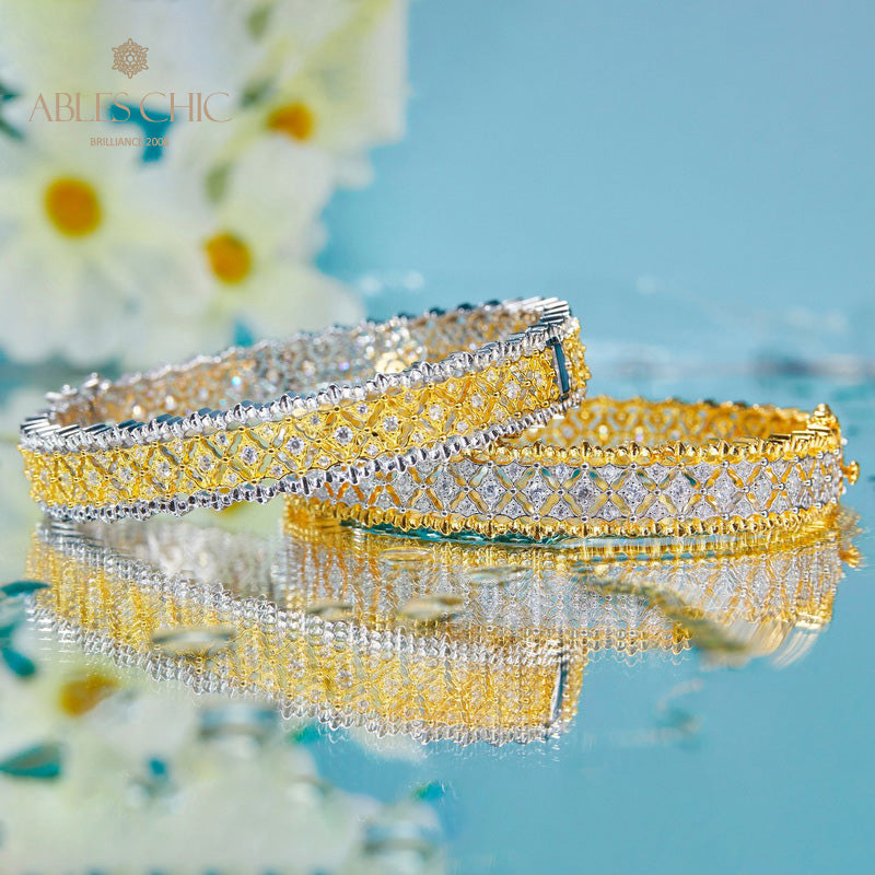Bracelets en dentelle nid d'abeille 5863