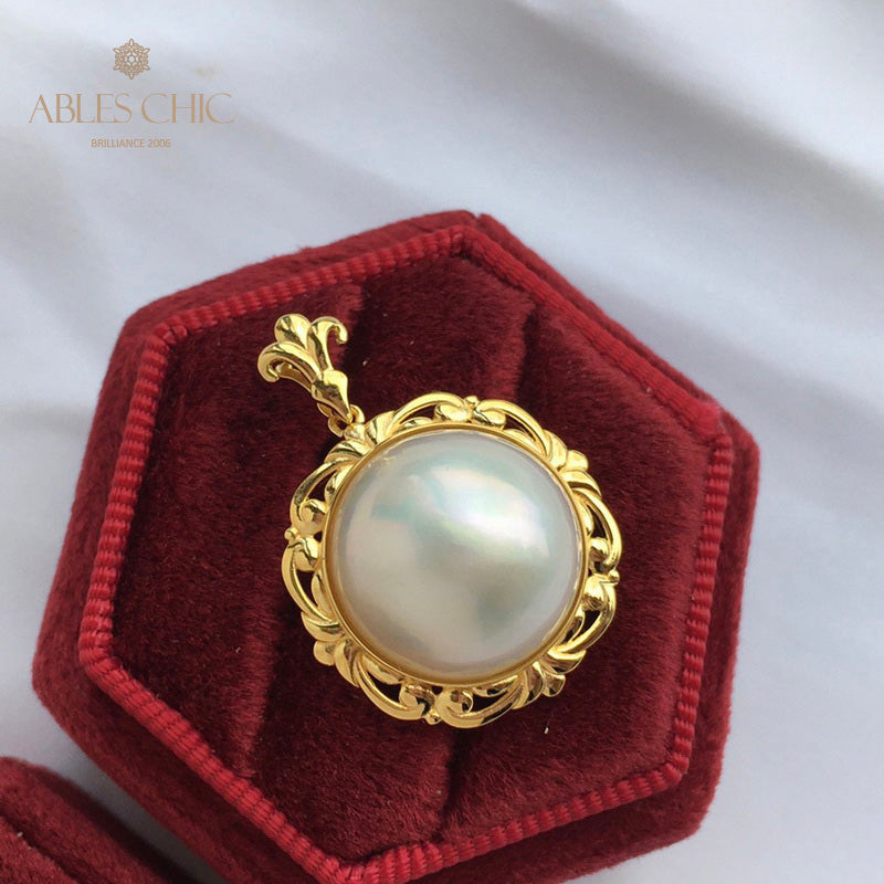 Pendentif en filigrane de perles Mabe 5905