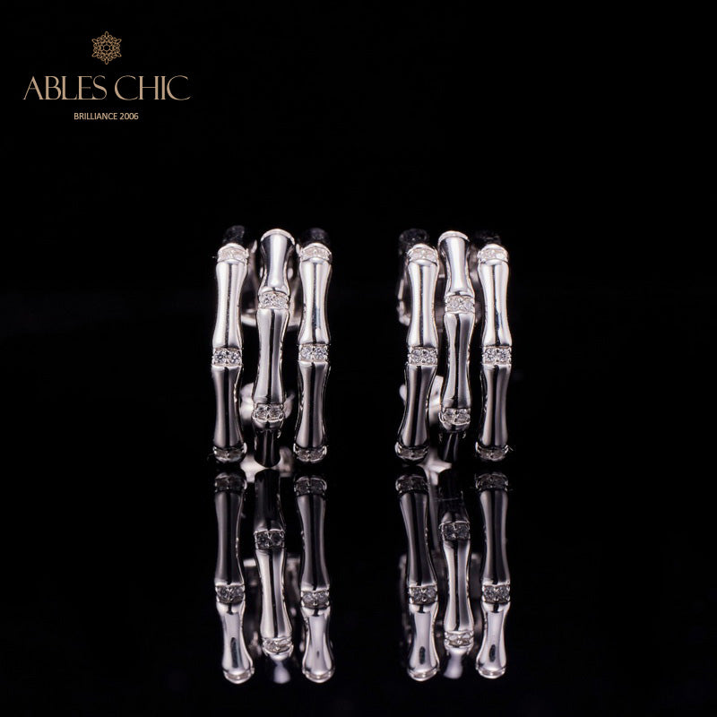 Boucles d'oreilles Noeuds Bambou 5736