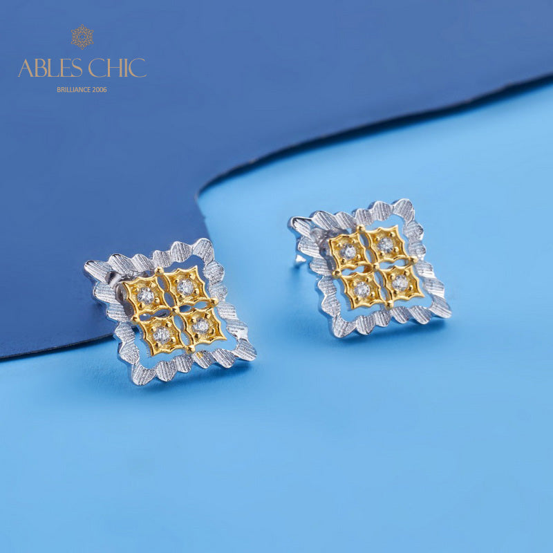 Boucles d'oreilles florales Clover Fretworks 5825