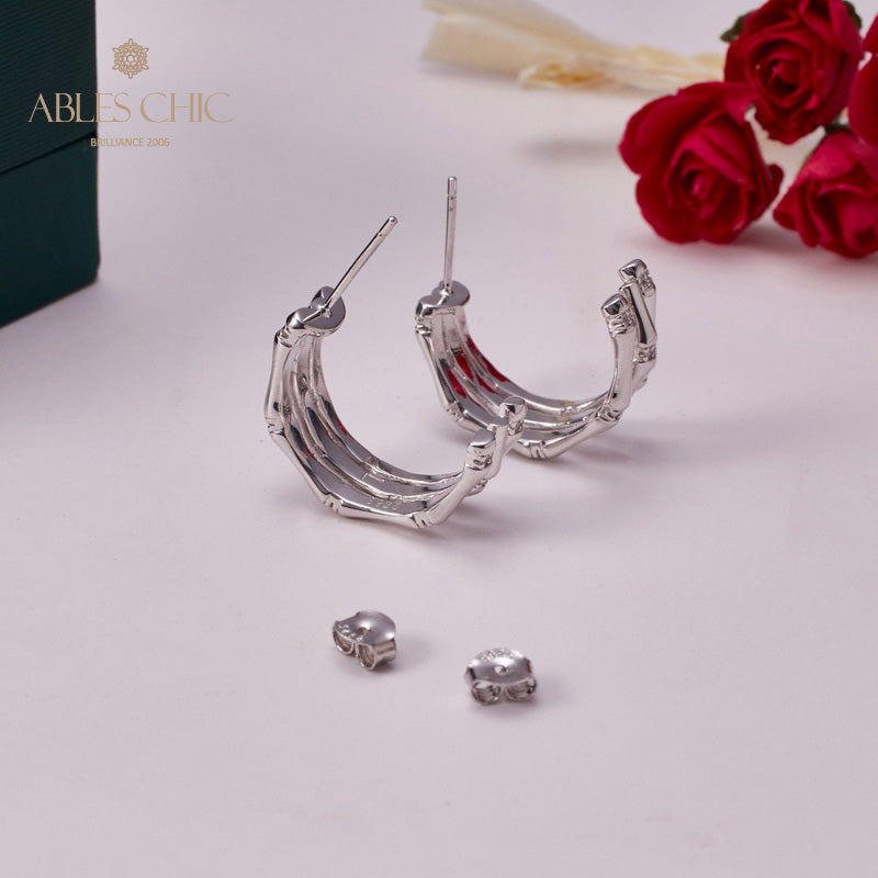 Boucles d'oreilles Noeuds Bambou 5736