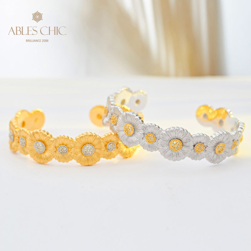 Bracelet fleuri marguerite 5908