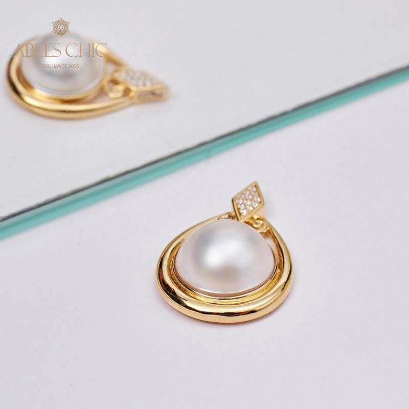 Pendentif Solitaire Perle Mabe 5916