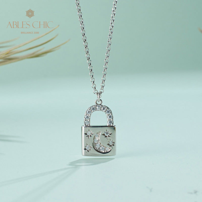 Collier pendentif cadenas 5827