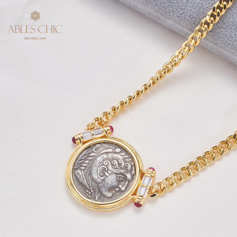 Collier de pièces antiques grecques Zeus 5842