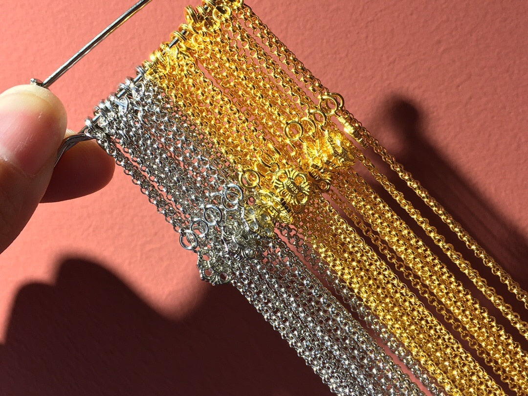 Pendentif trèfle en filigrane de perles Mabe 5822