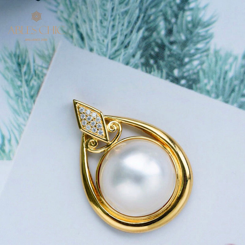 Pendentif Solitaire Perle Mabe 5916