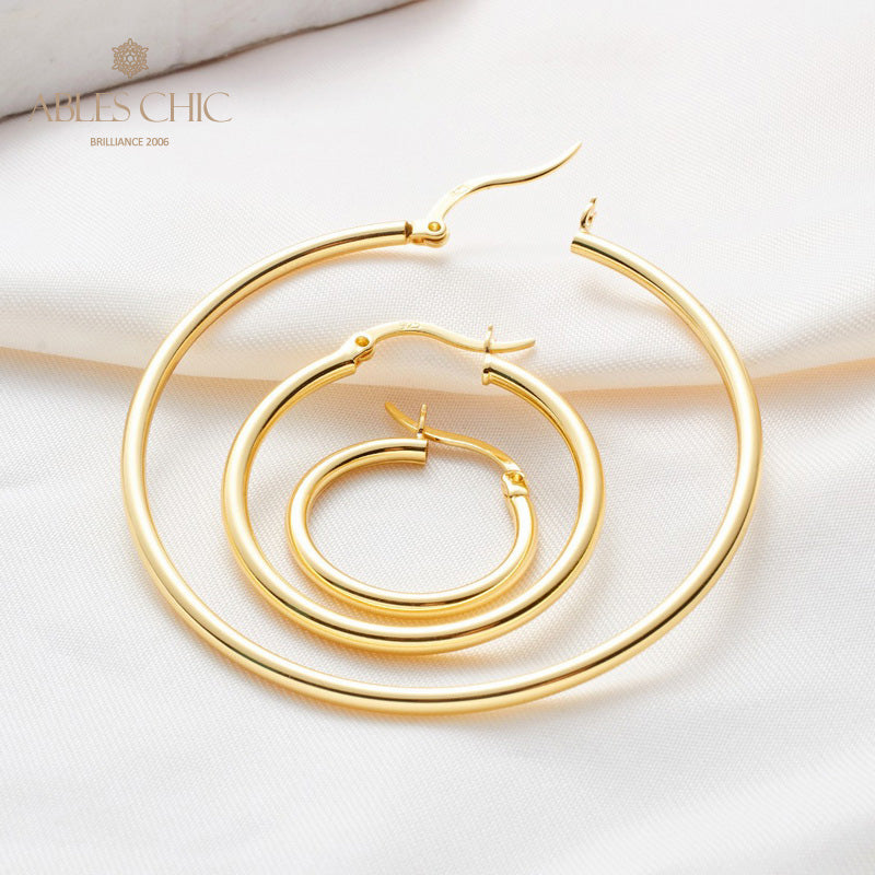 Boucles d'oreilles créoles 15 mm/25 mm/45 mm 5836