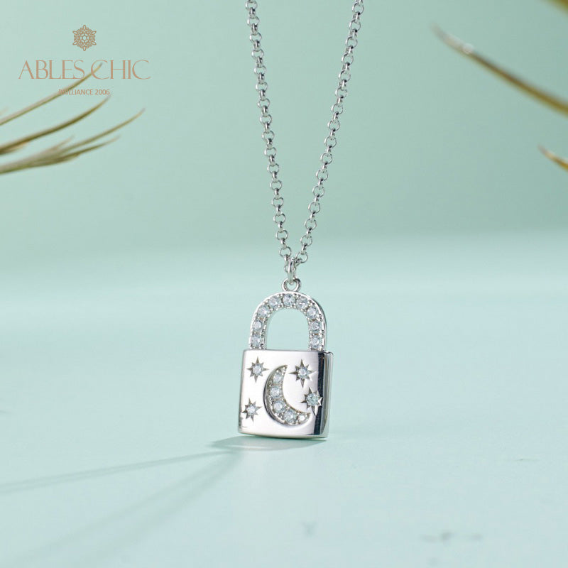 Collier pendentif cadenas 5827