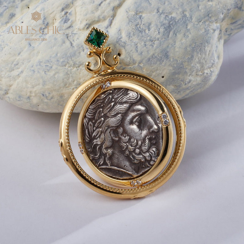 Collier de pièces de monnaie romaines antiques 5780