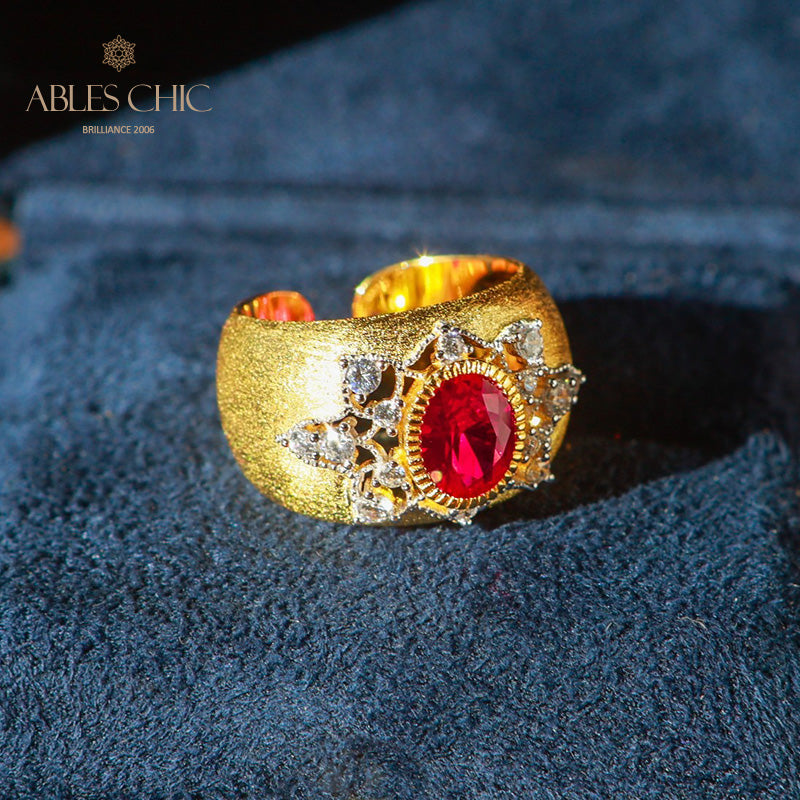 Bague Soyeuse Fleur de Saphir 6065