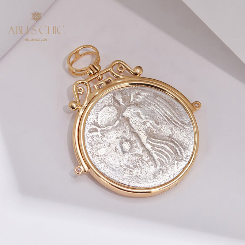 Grèce Athena Coin Pendentif seulement