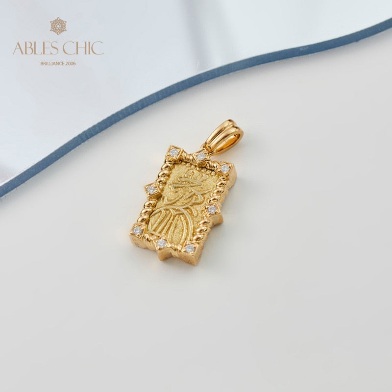 Pendentif pièce d'or personnages uniquement