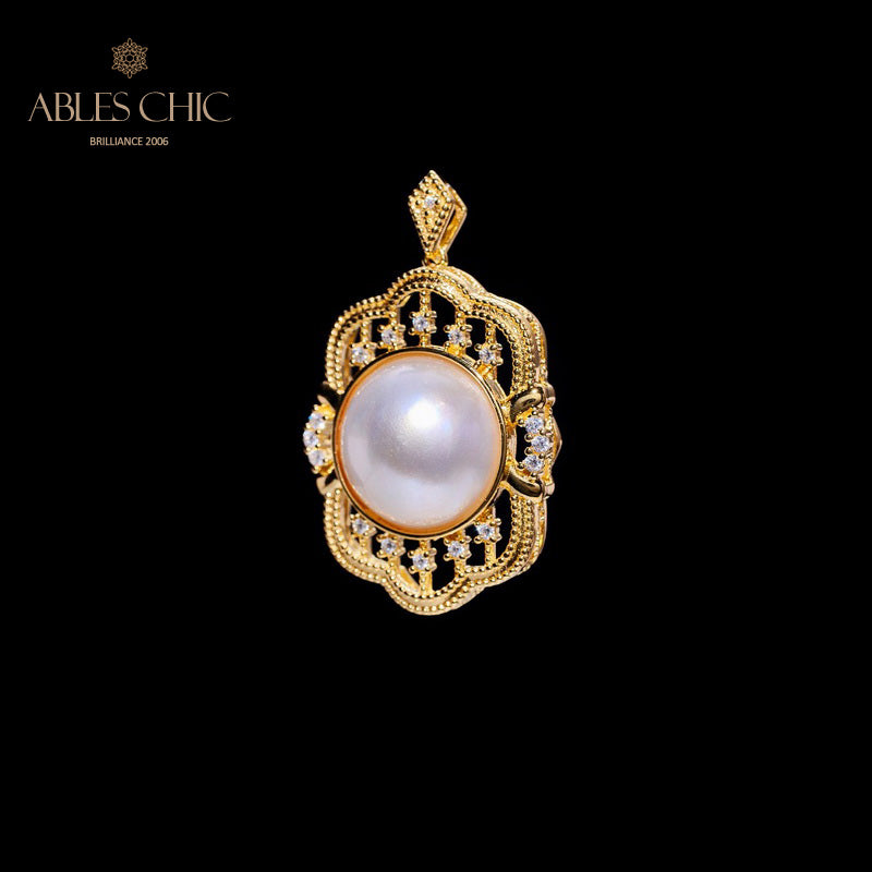 Pendentif Mabe Pearl Fretwork 5990
