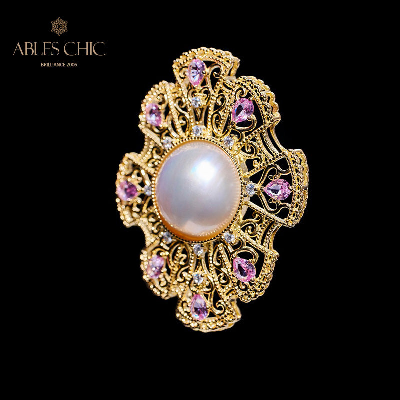 Mabe Pearl Classic Fretwork Pendentif 6006