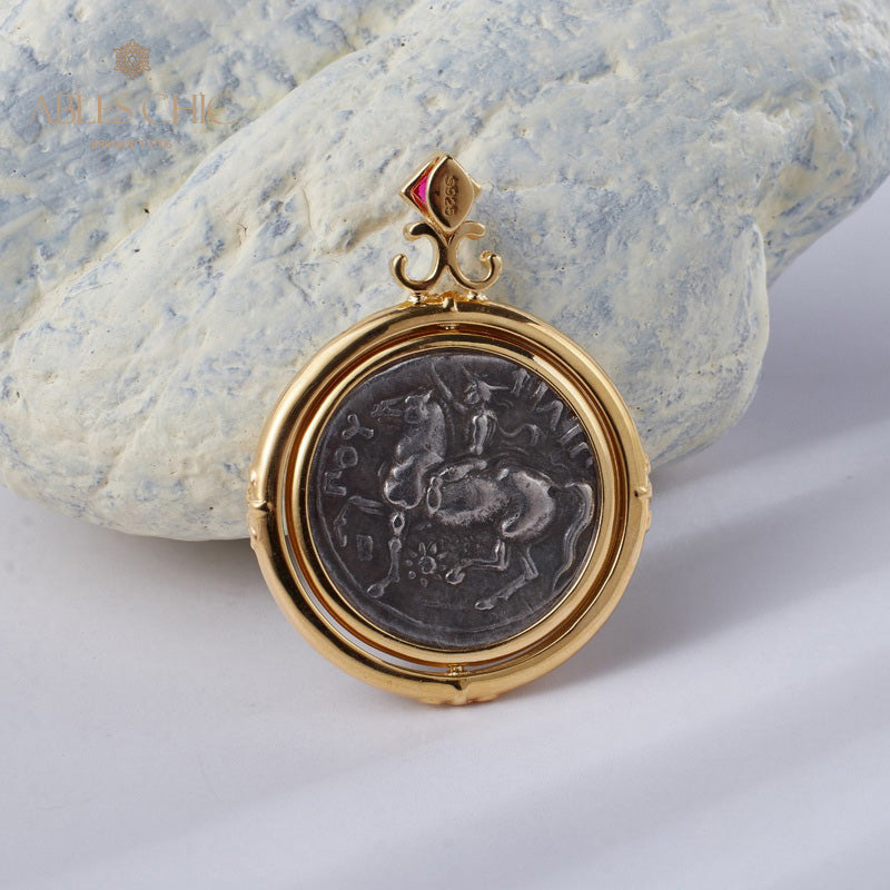 Collier de pièces de monnaie romaines antiques 5780
