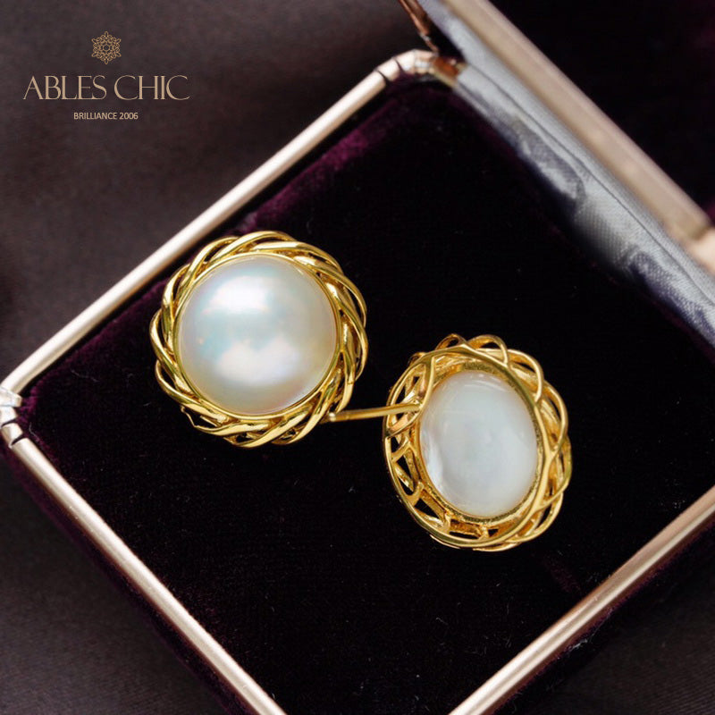 Boucles d'oreilles guirlande de perles Mabe 5906