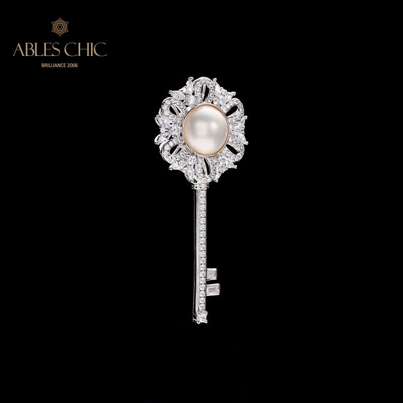 Pendentif à breloque clé en perles Mabe 6008
