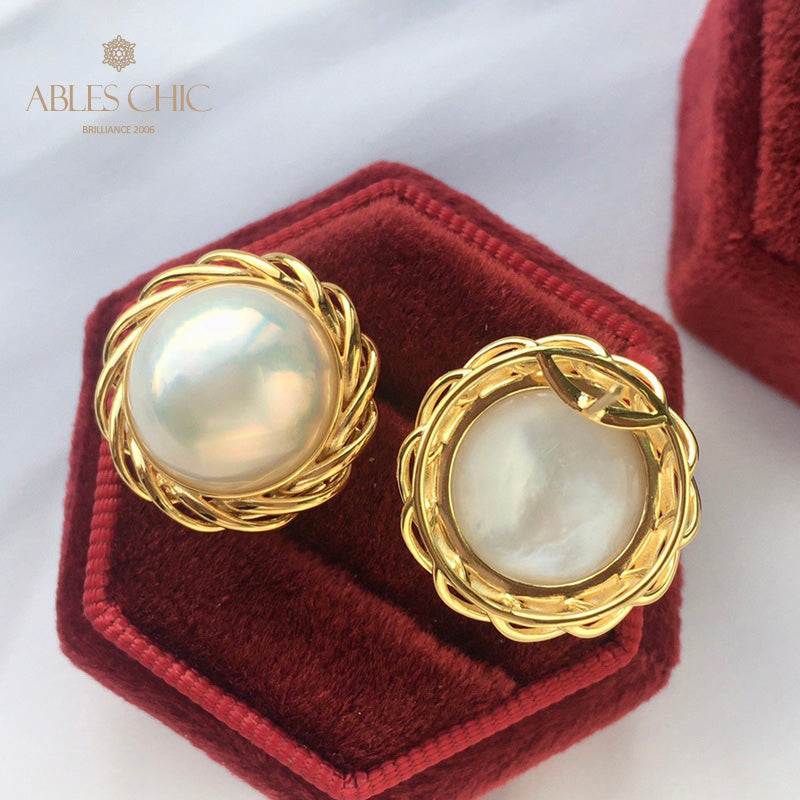 Boucles d'oreilles guirlande de perles Mabe 5906
