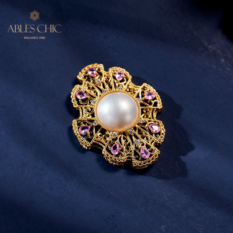 Mabe Pearl Classic Fretwork Pendentif 6006
