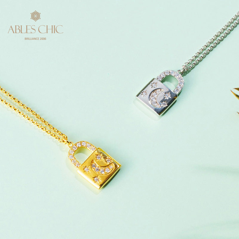 Collier pendentif cadenas 5827