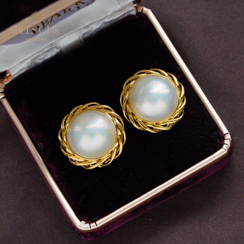 Boucles d'oreilles guirlande de perles Mabe 5906
