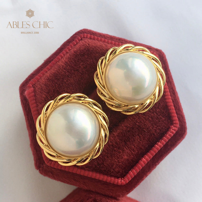 Boucles d'oreilles guirlande de perles Mabe 5906