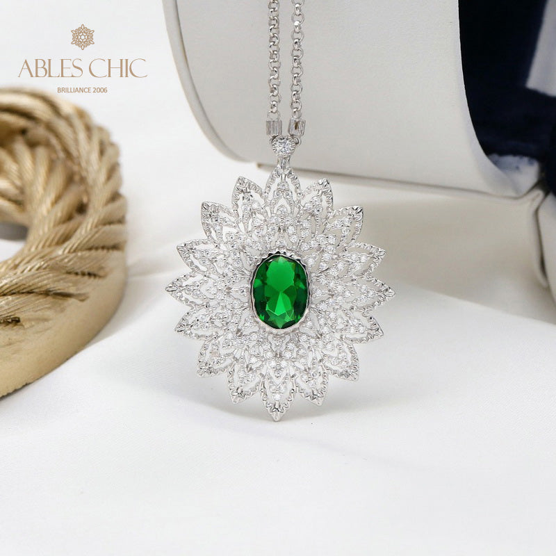 Collier en filigrane en forme de larme de dentelle 5667