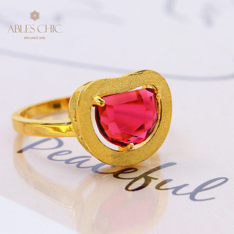 Bague Zircon Pomme Brossée 5190