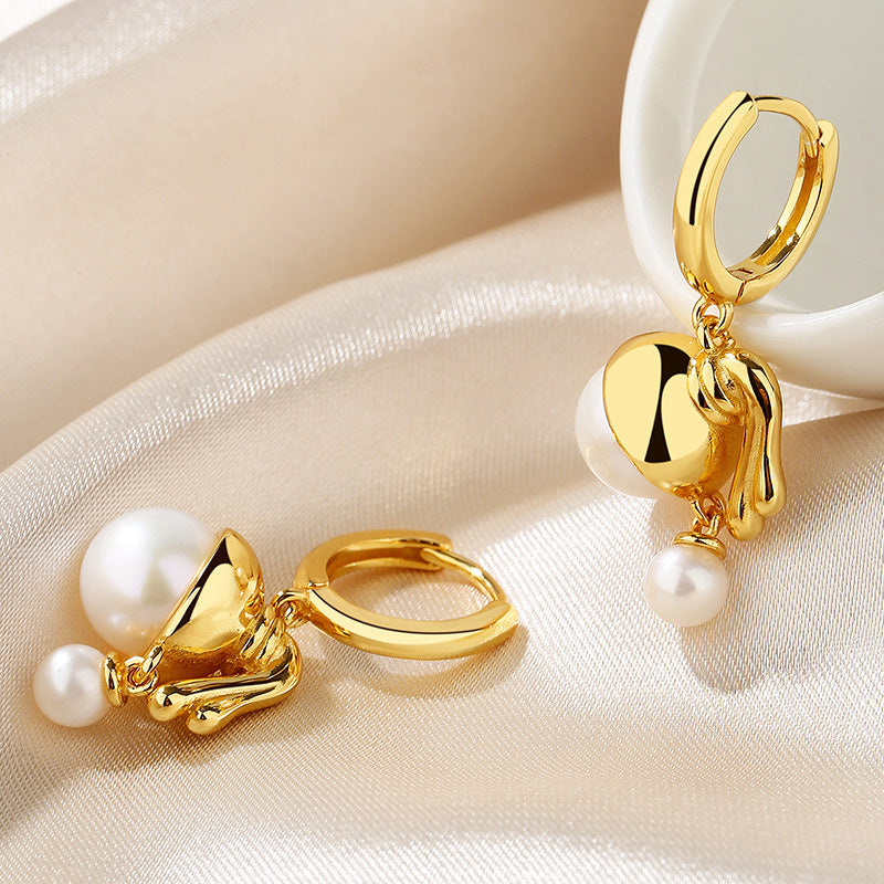 Boucles d'oreilles Fleurs Perles d'Eau Douce PE1001