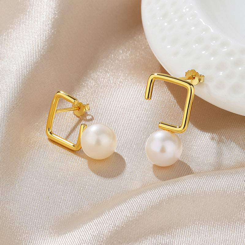 Boucles d'oreilles en fil de perles d'eau douce PE1051