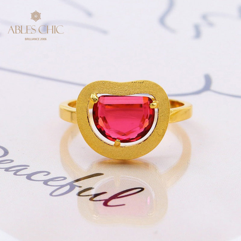 Bague Zircon Pomme Brossée 5190
