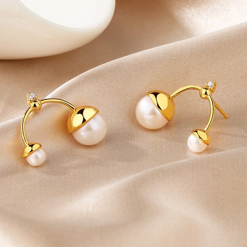 Boucles d'oreilles chandelier en perles d'eau douce PE1025