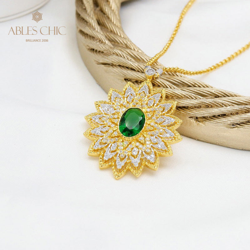 Collier en filigrane en forme de larme de dentelle 5667