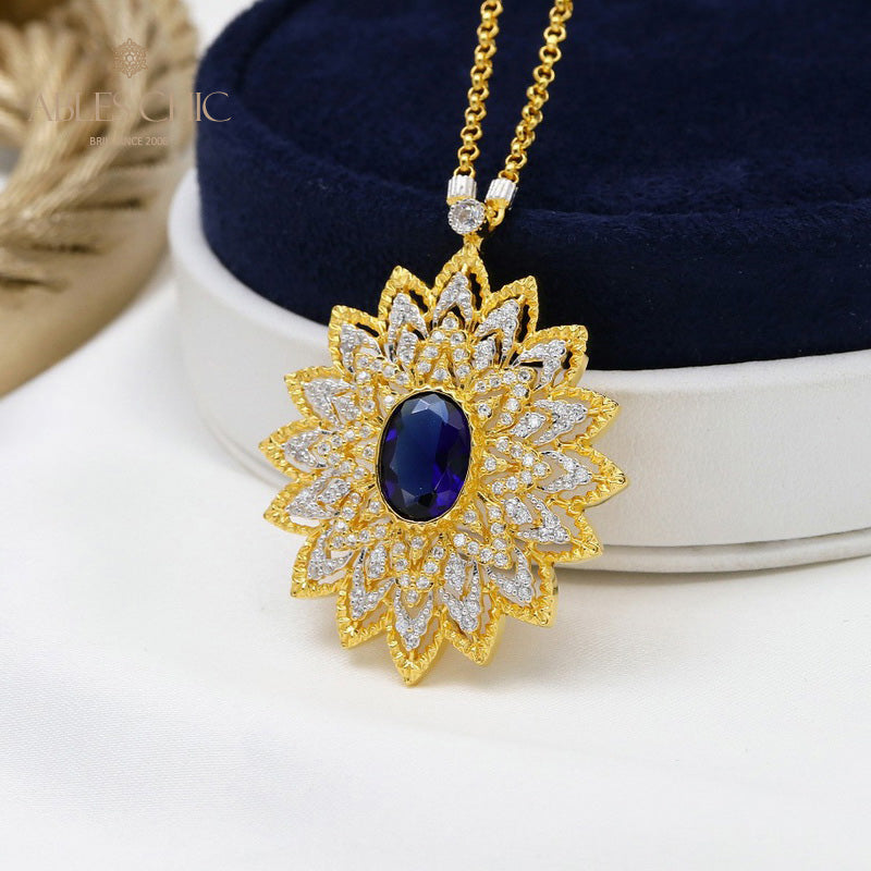 Collier en filigrane en forme de larme de dentelle 5667
