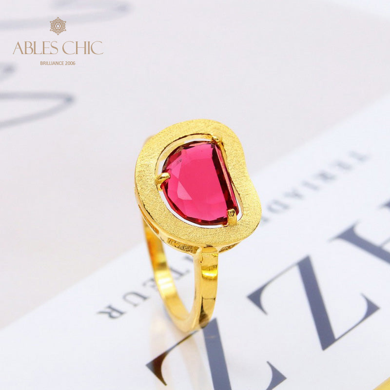 Bague Zircon Pomme Brossée 5190