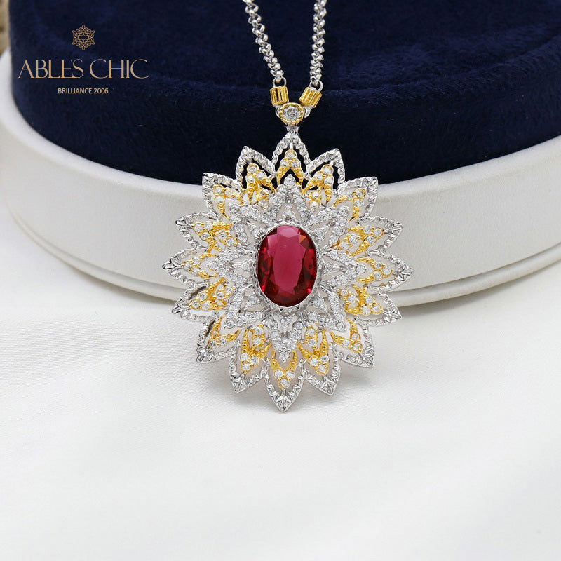 Collier en filigrane en forme de larme de dentelle 5667
