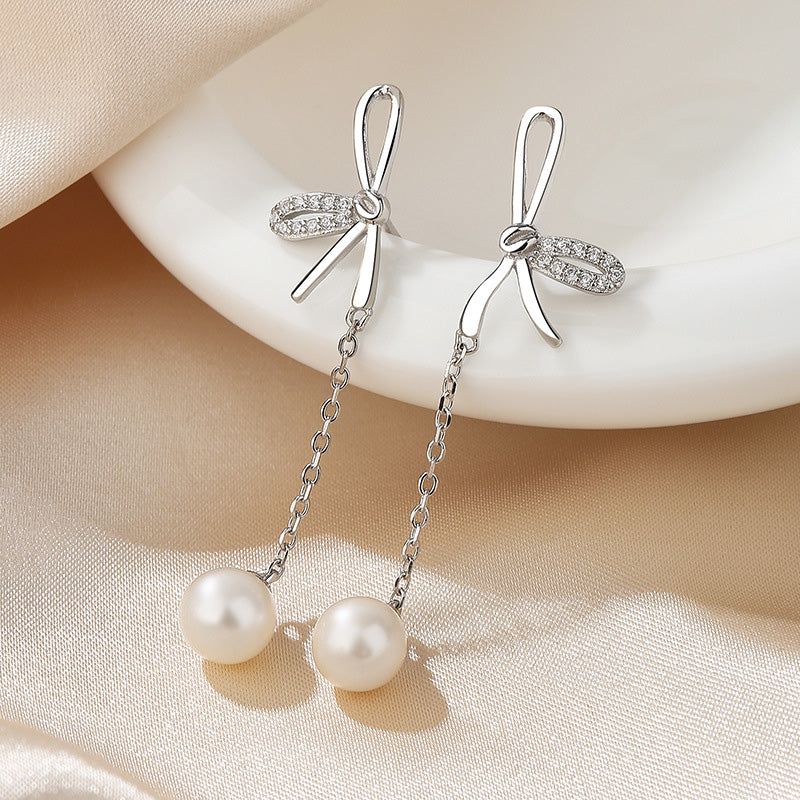 Boucles d'oreilles papillon en perles d'eau douce PE1045