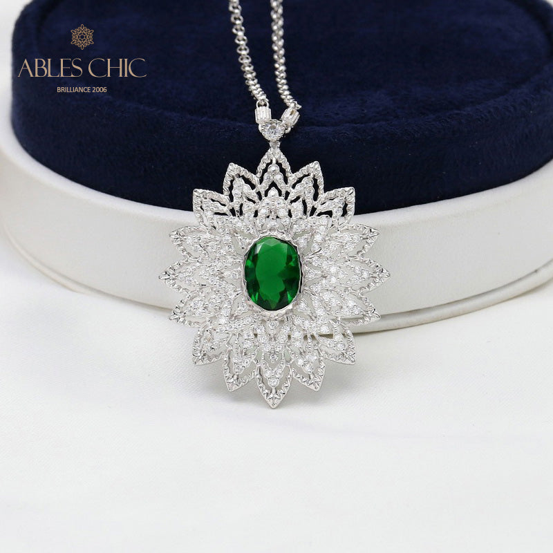 Collier en filigrane en forme de larme de dentelle 5667