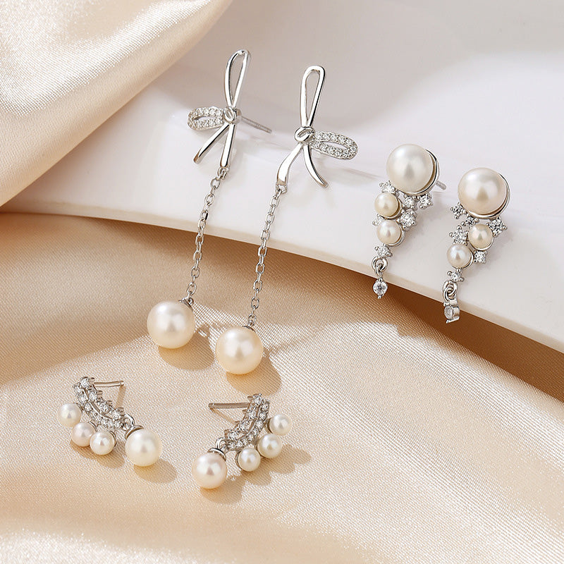 Boucles d'oreilles papillon en perles d'eau douce PE1045