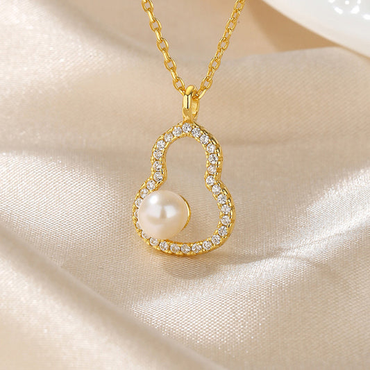 Collier de gourde de perles d'eau douce PN1022