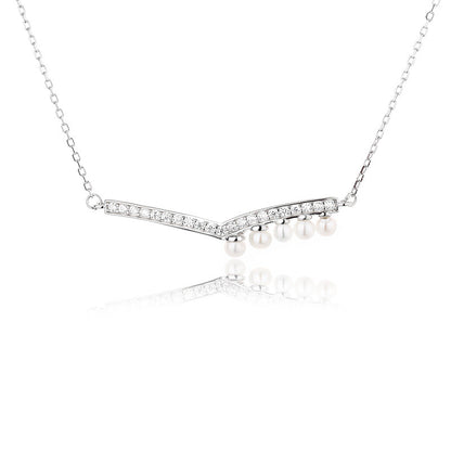 Collier de Noël en perles d'eau douce PN1014