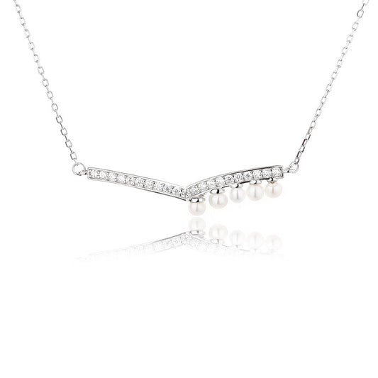 Collier de Noël en perles d'eau douce PN1014