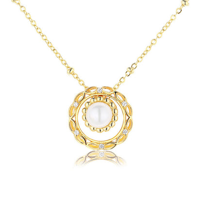 Collier guirlande de perles d'eau douce PN1017